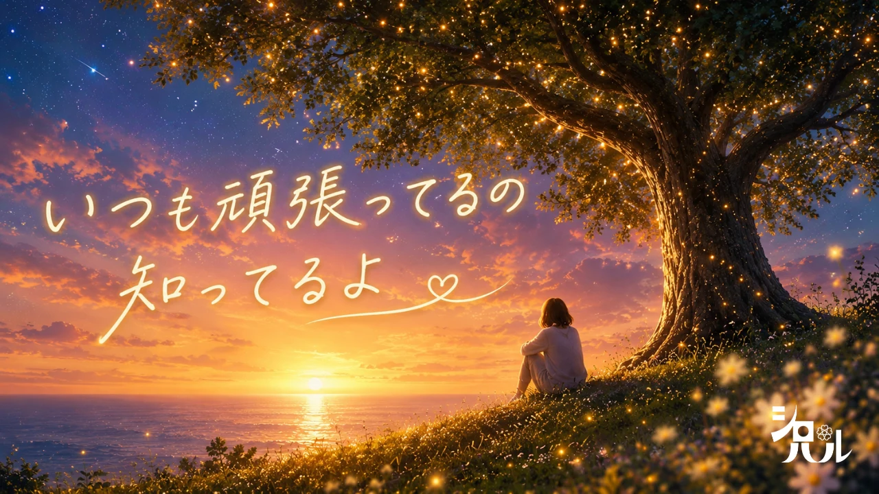 いつも頑張ってるの 知ってるよ